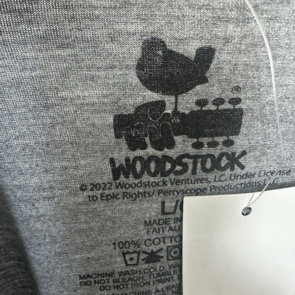 PHILCOS ENTERPRISER woodstock mens Large T shirt Grey WSK1180XX - Picture 2 of 8
